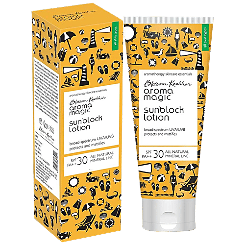 Buy Aroma Magic Sun Block Lotion Spf 30 Pa 100 Ml Online at the Best