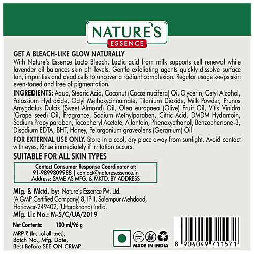Natures Essence Lacto Bleach, 100 g  