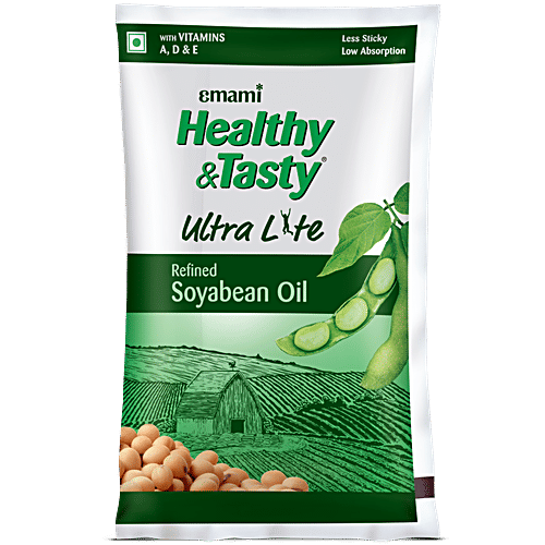 Buy Emami Healthy Tasty Soyabean Oil 1 Ltr Pouch Online at the Best