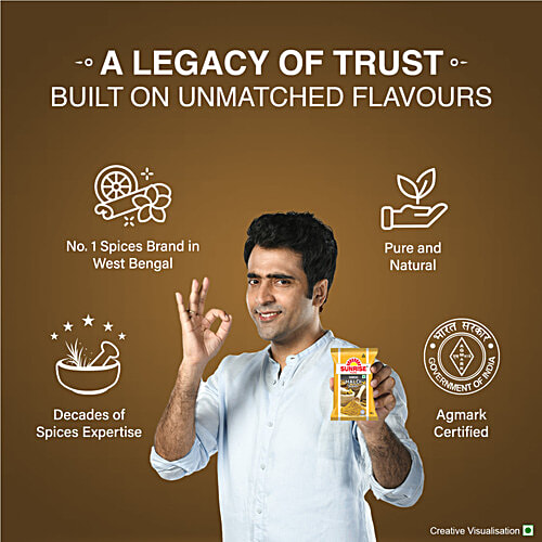 Sunrise Pure Turmeric Powder/Haladi, 50 g Pouch 