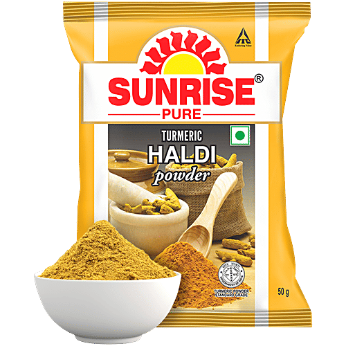 Sunrise Pure Turmeric Powder/Haladi, 50 g Pouch 
