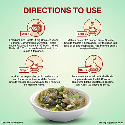 Sunrise Pure Pure Shukto Masala Spice Powder, 50 g  Made from Select Ingredients