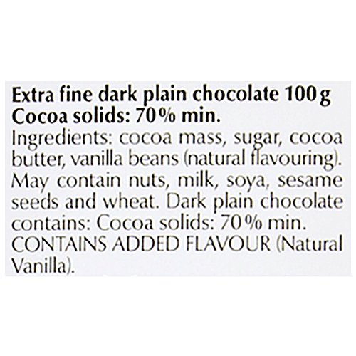 Lindt 70% Cocoa Dark, 100 g  