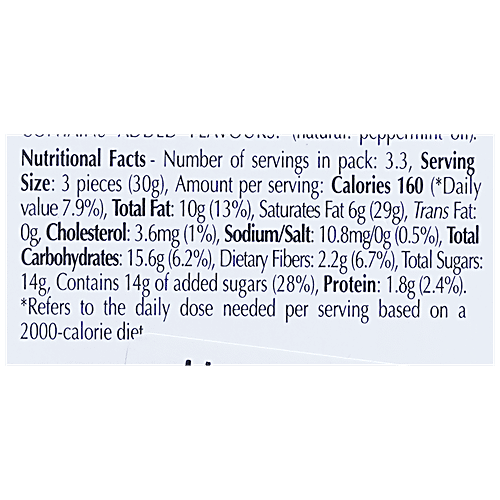 Lindt Mint Intense Dark Chocolate Masterpiece, 100 g  Intense Mint Flavour
 Smooth Texture