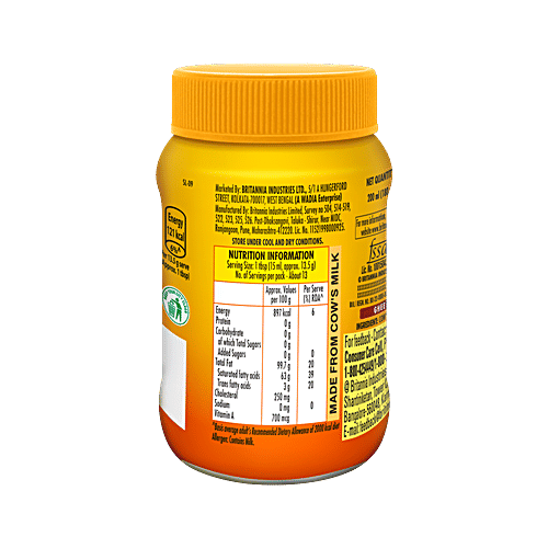 Britannia Ghee - Cow, 200 ml Bottle No Added Sugar