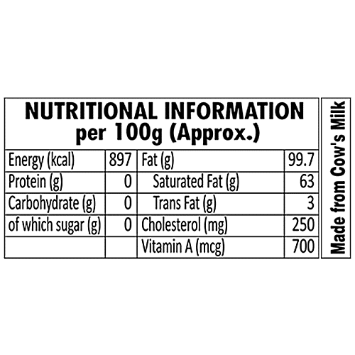Britannia Pure Cow Ghee/Tup, 500 ml  Rich Aroma