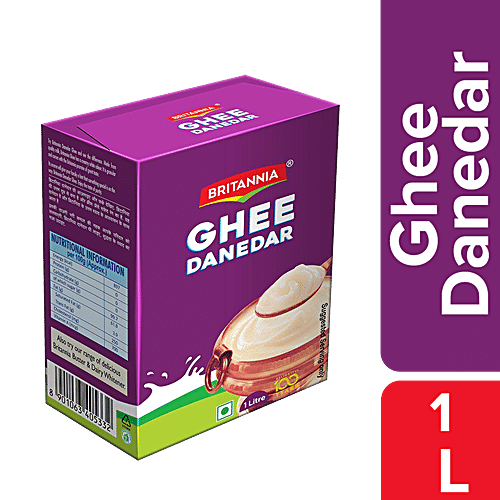 Buy Britannia Ghee Danedar 1 Ltr Carton Online at the Best Price of Rs