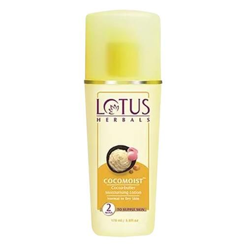 Lotus Herbals Cocomoist Moisturizing Lotion - Normal to Dry Skin, Cocoa Butter, 80 ml  