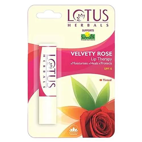 Lotus Herbals Lip Therapy - Velvety Rose, 4 g  