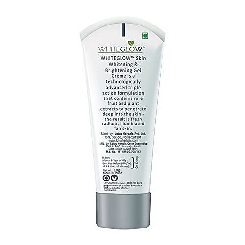 Lotus Herbals Whiteglow Skin Whitening & Brightening Gel Creme PA+++ - SPF 25, 18 g  