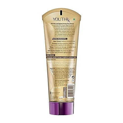 Lotus Herbals Youthrx Anti Ageing Firming Face Masque, 80 g  