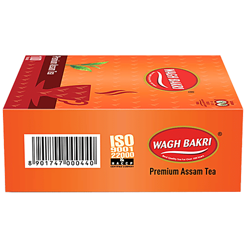 Wagh Bakri Assam Tea - Premium, 200 g (100 Bags x 2 g each) 