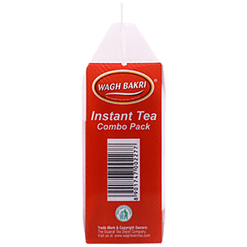 Wagh Bakri Instant Premix Tea - 3 In 1 Combo Pack, 168 g (12 Sachets x 14 g each) 