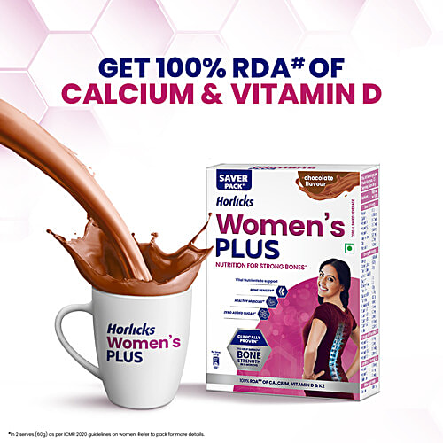 Horlicks Women's Plus Chocolate, 400 g Carton 