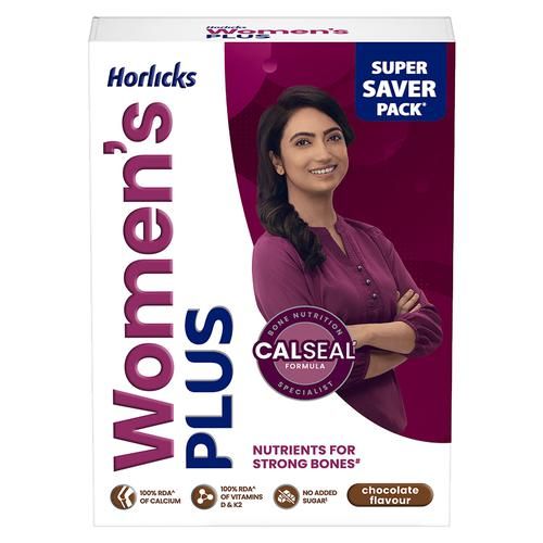 Horlicks Women's Plus, Chocolate, 400 g Carton 