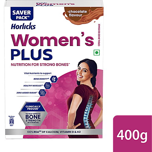 Horlicks Women's Plus Chocolate, 400 g Carton 