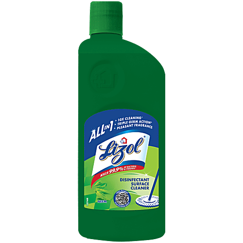 Lizol Disinfectant Surface Cleaner Liquid - Neem, 500 ml  