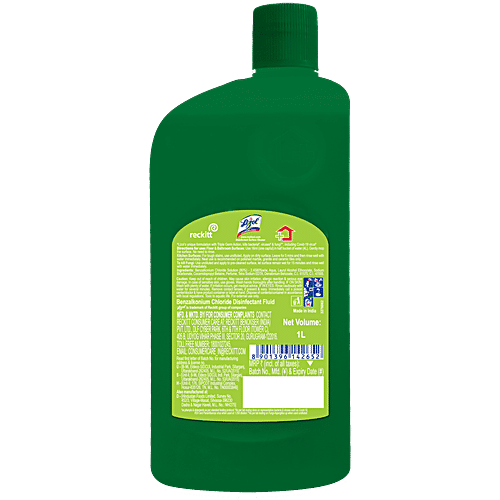 Lizol Disinfectant Surface & Floor Cleaner Liquid - Neem, 1L Kills 99.9% Germs