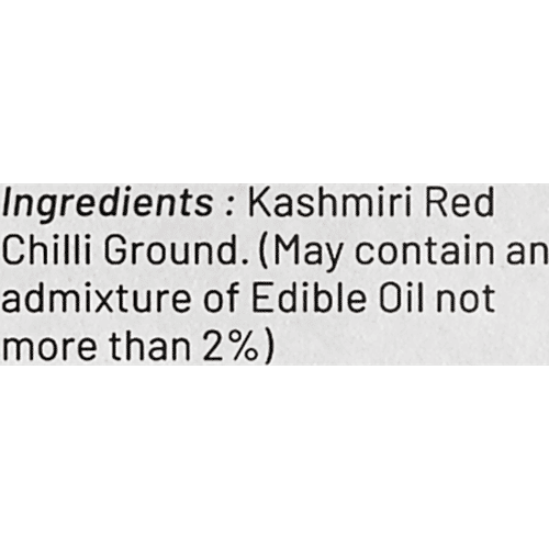 JK Kashmiri Lal Mirch (Sweet Red Chilli), 50 g  Natural Color
