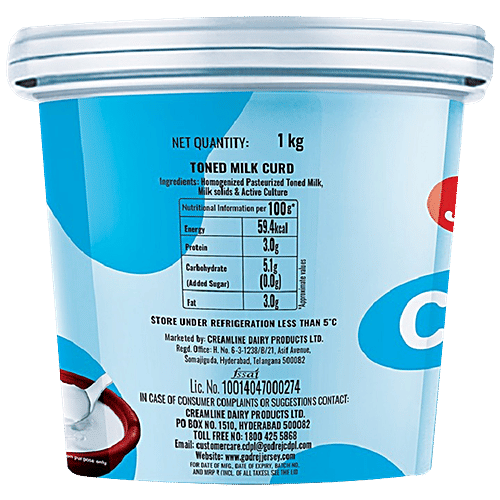 Buy Jersey Toned Milk Curd 1 Ltr Online At Best Price bigbasket