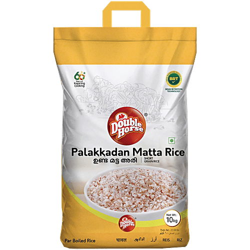 Double Horse Palakadan Unda Matta Rice, 10 kg  
