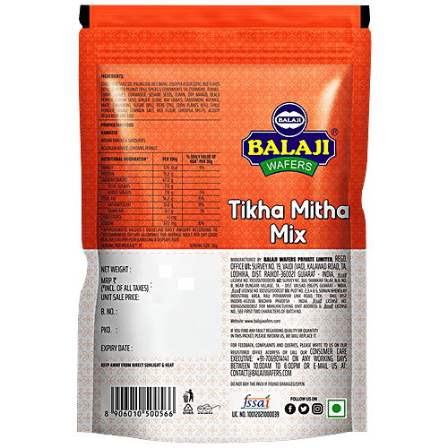 Balaji Namkeen Tikha Mitha Mix, 500 g Pouch 