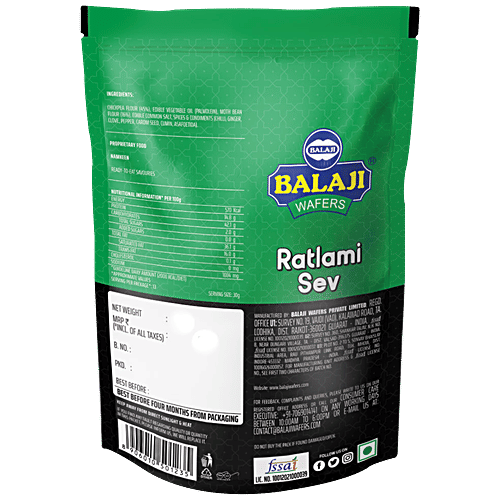 Balaji Namkeen - Ratlami Sev, 400 g Pouch 