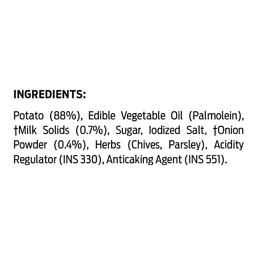 Balaji Cream & Onion Wafers, 140 g Pouch 