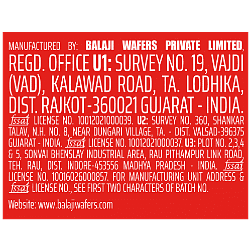 Balaji Namkeen - Chataka Pataka Tangy Tomato, 50 g Pouch