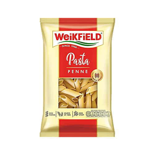 Weikfield Penne Pasta, 200 g Pouch High Protein, Source of Fibre, Non-Sticky