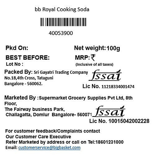 bb Royal Cooking Soda, 100 g  
