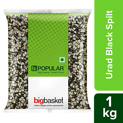 bb Popular Urad Black Spilt/Chilka, 1 kg  