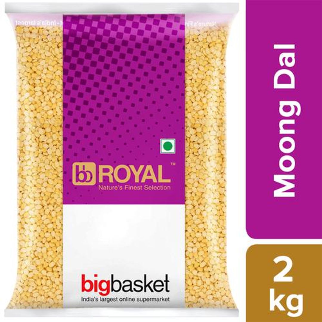 BB Royal Moong Dal/Hesaru Bele, 2 kg Pouch