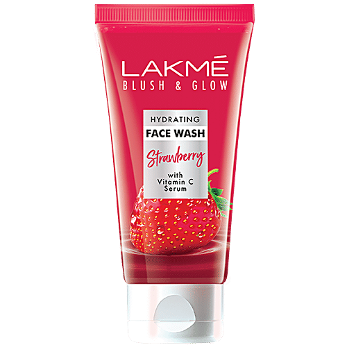 Buy Lakme Face Wash Blush & Glow Strawberry Gel 100 gm Online at Best