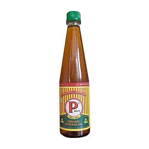 P Mark Kacchi Ghani Organic - Mustard Oil, 500 ml  