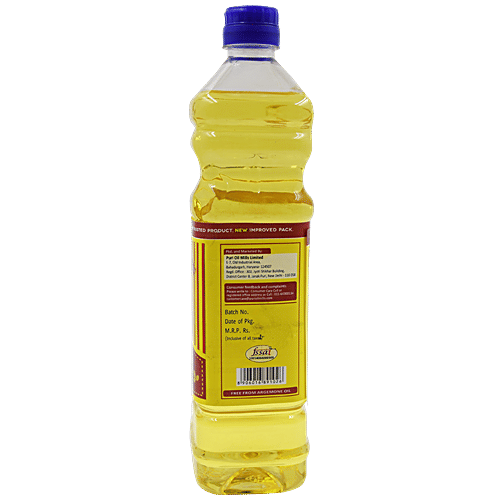 P Mark Refined - Soyabean Oil, 1 L Zero Cholesterol & Zero Trans Fat