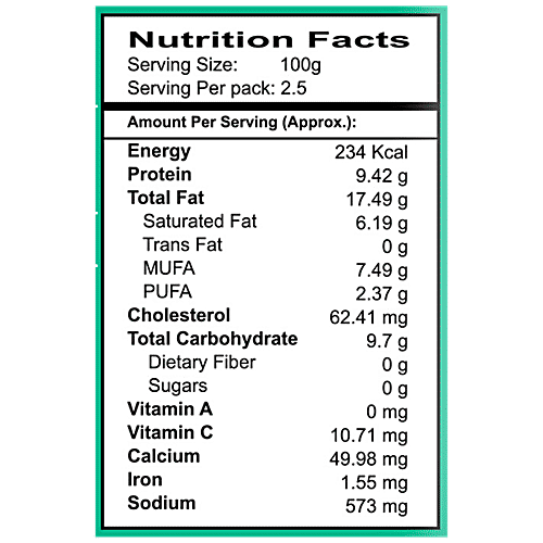 Meatzza Chicken - Salami Plain Slice, 250 g  Authentic International Recipe