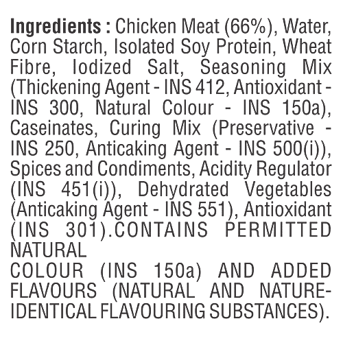 Venkys Chicken - Hot Dog, 400 g  Zero Sugar, Zero Trans Fat