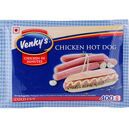 Venkys Chicken - Hot Dog, 400 g  Zero Sugar, Zero Trans Fat