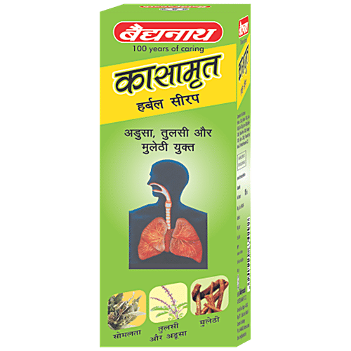 Baidyanath Kasamrit Herbal Tonic - For Cough & Cold, 100 ml  