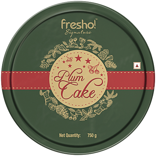 fresho! Signature Round Plum Cake - Rich Fruit, 750 g Tin