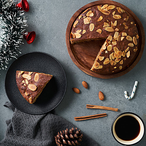 fresho! Signature Round Plum Cake - Rich Fruit, 750 g Tin