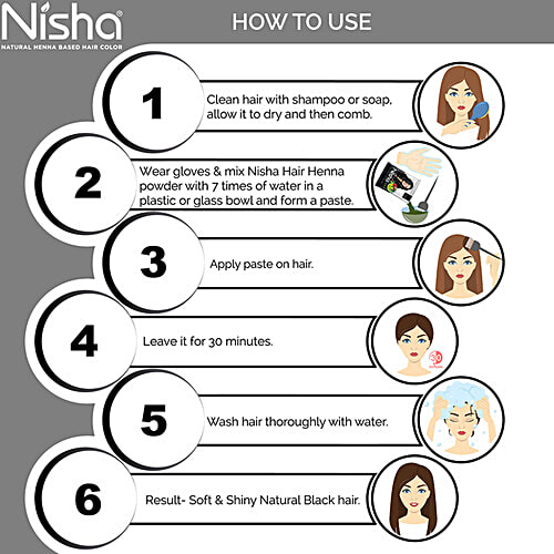 Nisha color Hair, 10 g Pouch 