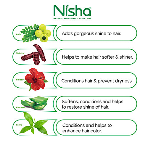 Nisha color Hair, 10 g Pouch 