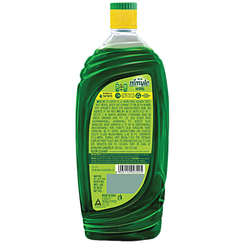 Nimyle Floor Cleaner - Herbal, With Power Of Neem, 975 ml  Antibacterial, Fresh Longlasting Fragrance