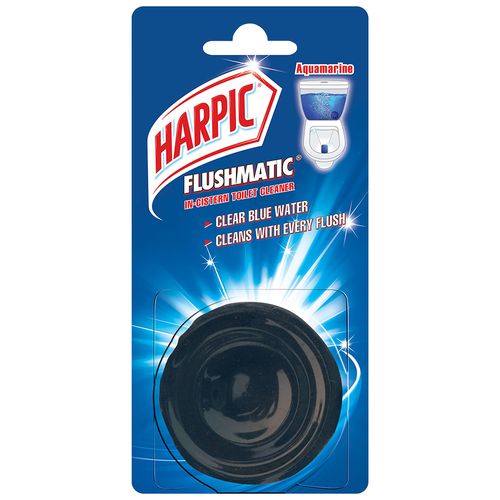 Harpic Toilet Cleaner - Flushmatic, Clear Blue, 50 g  