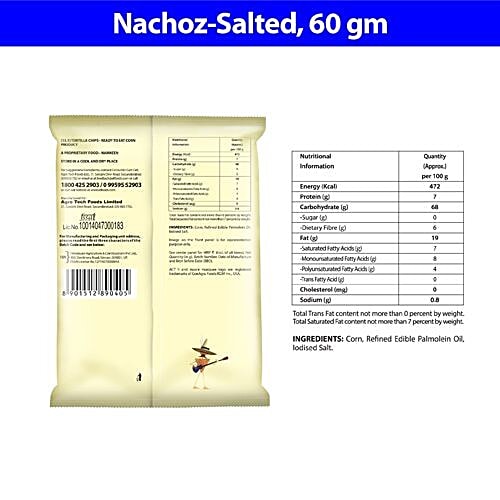 ACT II Crispy N Crunchy - Nachoz Salted, 60 g Carton 