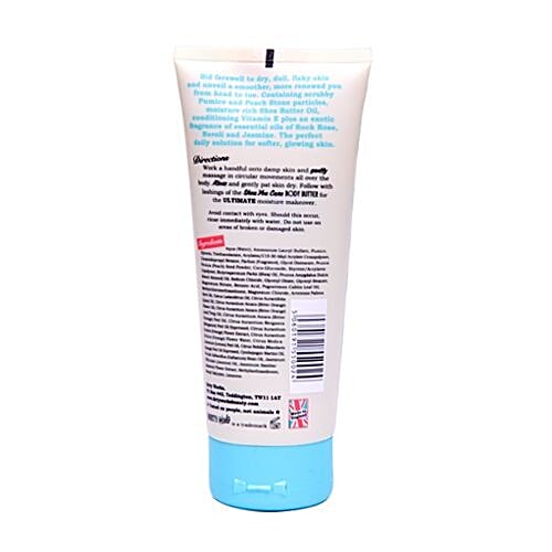 Dirty Works Buff Your Stuff Body Scrub - With Softening Sweet Almond Oil, Pumice & Shea, 200 ml  To Gently Refine & Smooth Skin