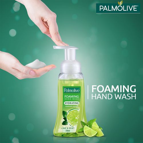Palmolive Hand Wash - Hydrating, Foaming, Lime & Mint, 250 ml Pump 