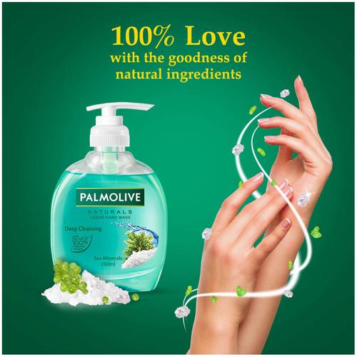 Palmolive Hand Wash - Naturals, Sea Mineral, 250 ml  